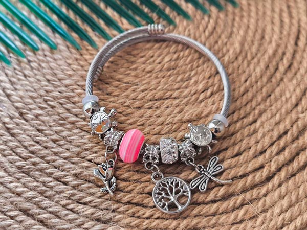 Pandora-Tree-of-Life1 دستبند پاندورا استیل دخترانه طرح درخت زندگی