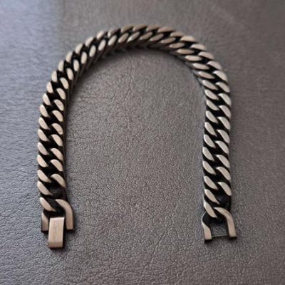 دستبند کارتیر مات پسرانه استیل