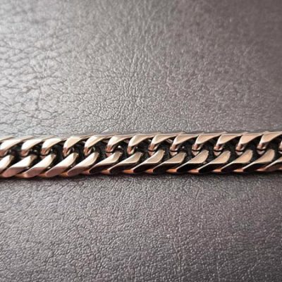 دستبند کارتیر نقره ای استیل مردانه