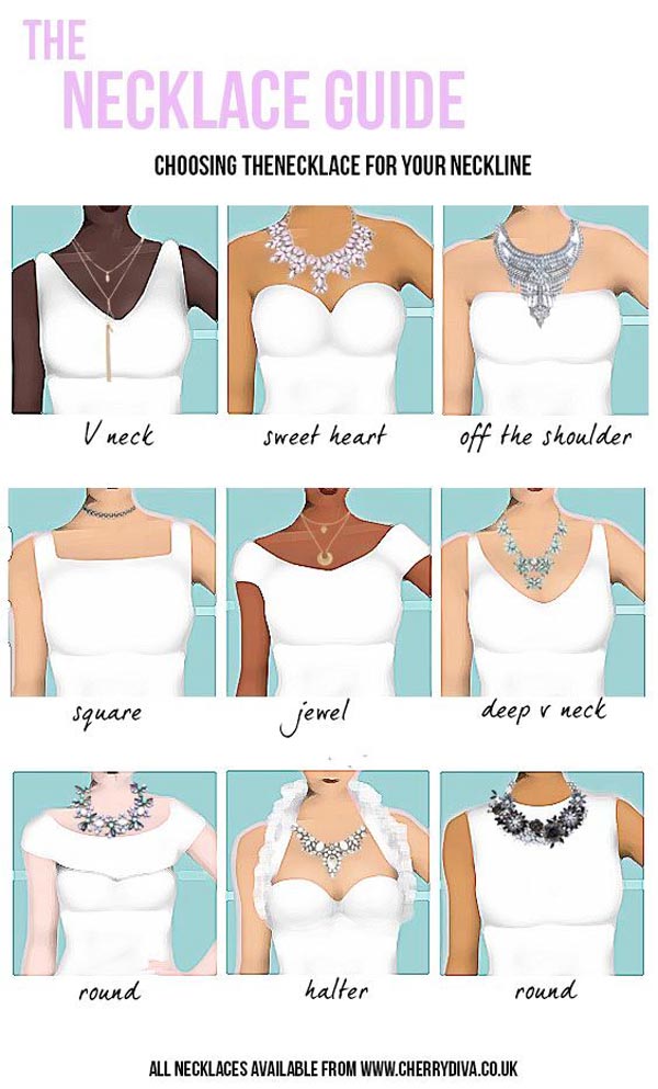 choosing a necklace