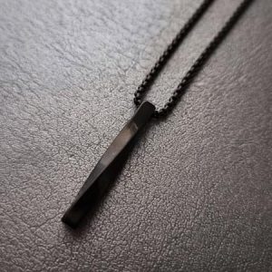 گردنبند پیچی مشکی کلاسیک و خاص
