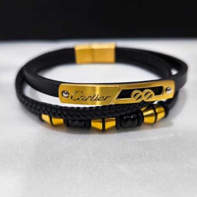 خرید دستبند چرم مردانه شیک