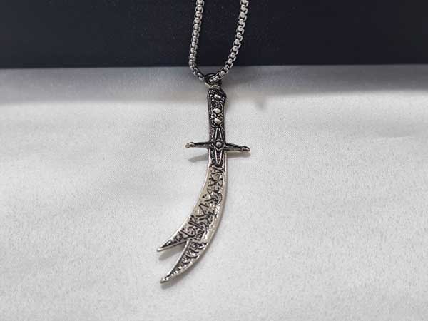 Zulfiqar-Sword-Necklace4 گردنبند شمشیر ذوالفقار نماد قدرت