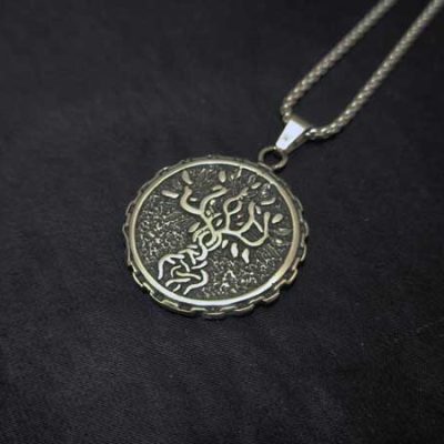 گردنبند درخت زندگی سیاه قلم