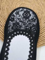 جوراب کالج مشکی | طرح گل - Image 2