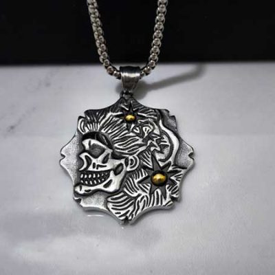 گردنبند اسکلت گنگ مردانه جدید