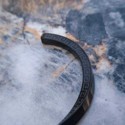 بنگل مشکی استیل