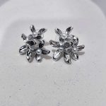 گوشواره گل مرواریدی ترند | استیل رنگ ثابت - Image 5