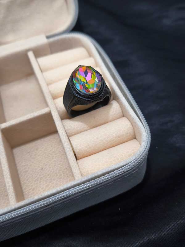 Buy-men's-steel-rings2 انگشتر خاص نگین استیل رنگ ثابت