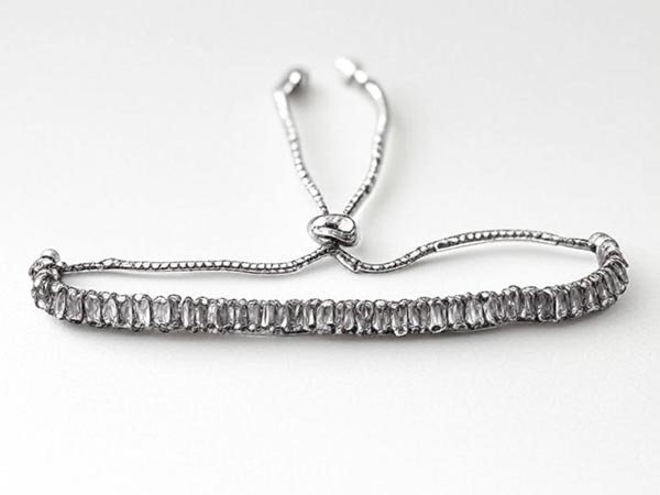 Tennis-elevator-bracelet. دستبند تنیسی آسانسوری دخترانه رنگ ثابت