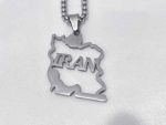 گردنبند نقشه ایران استیل