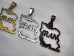 پلاک نقشه ایران استیل