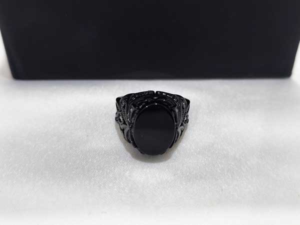 Ring-Negin-Meshki-Mardane4 انگشتر مردانه خاص سنگ مشکی
