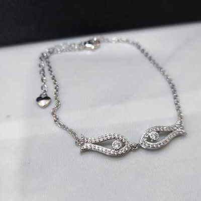 دستبند زنانه جواهری استیل