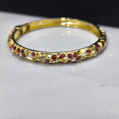 دستبند میناکاری با نگین
