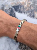 بنگل گوچی مردانه نقره ای | استیل فری سایز - Image 6