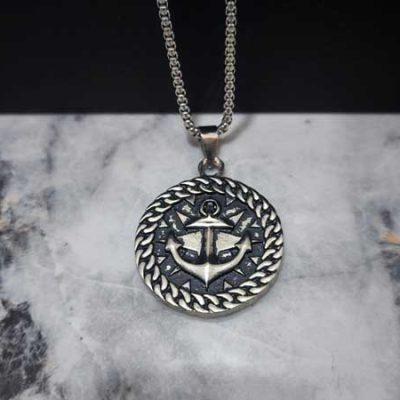 گردنبند لنگر دایره ای رنگ ثابت