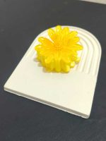 گیره موی پلومریا زرد | طرح گل هاوایی جذاب - Image 5