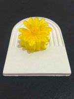 گیره موی پلومریا زرد | طرح گل هاوایی جذاب - Image 2