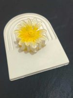 گیره مو زرد | طرح گل آفتابگردان - Image 4