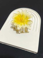 گیره مو زرد | طرح گل آفتابگردان - Image 2