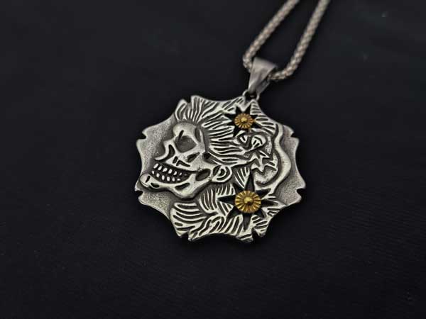 Skeleton-dumb-necklace1 گردنبند اسکلتی خاص رنگ ثابت